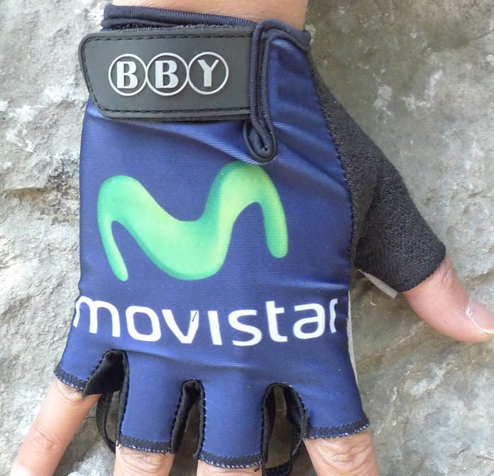 2013 Movistar Guante de bicicletas
